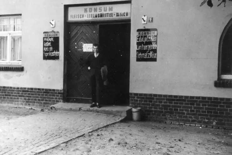 Der Püsserkrug als Konsum-Verkaufsstelle in der DDR-Zeit