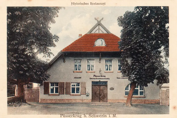 Historische Ansicht der Gaststätte Püsserkrug